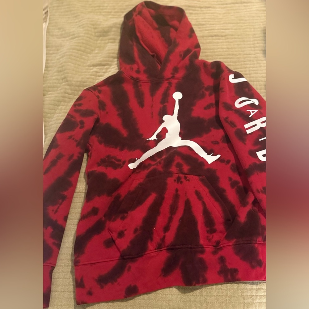 Jordan Red and Black Hoodie